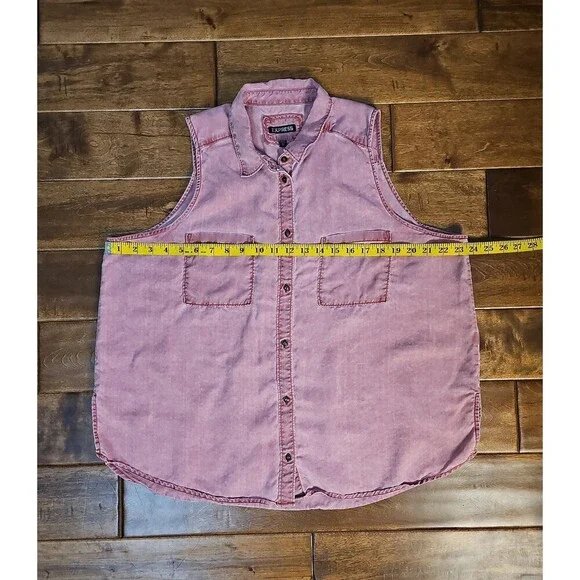 Express button up tank top size XL - Picture 8 of 11